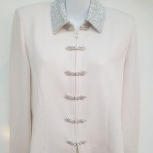 Authentic St. John knitted sweater jacket